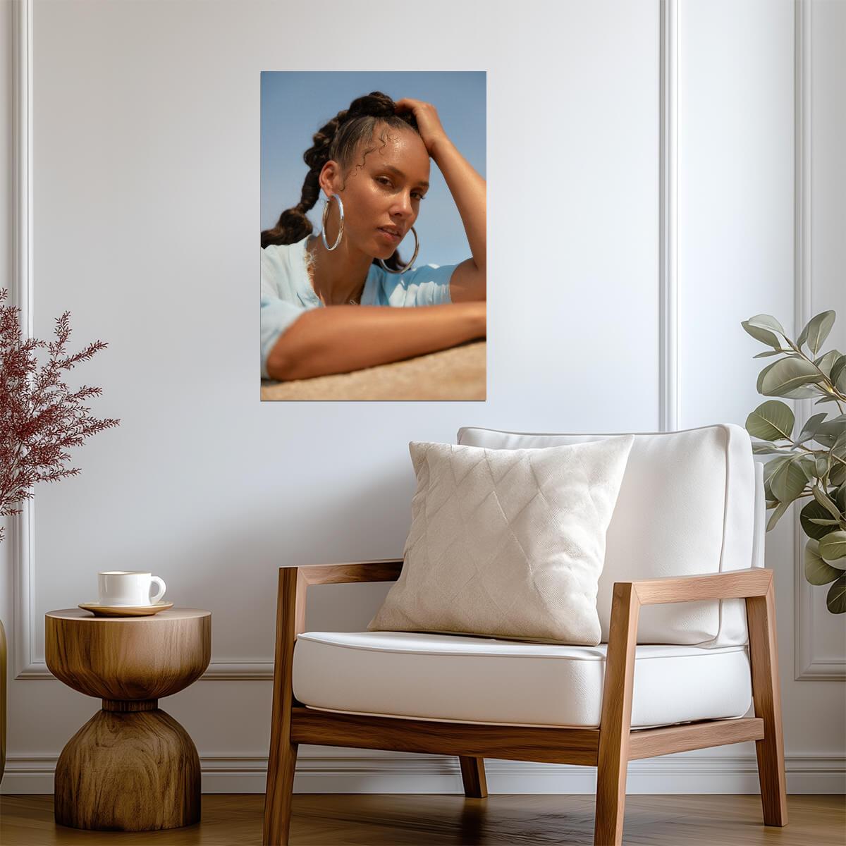 Alicia Keys | Grammy Winner Art | Soul Singer Poster - Music Poster
