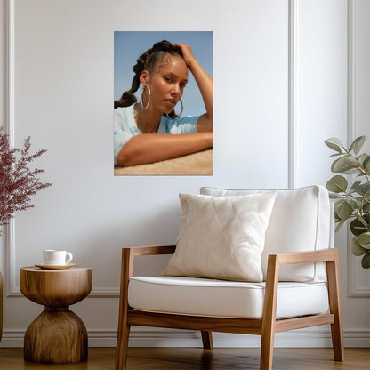 Alicia Keys | Grammy Winner Art | Soul Singer Poster - Music Poster