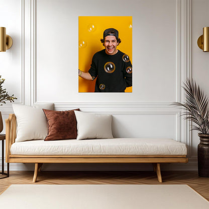 David Dobrik | Vibrant Portrait | Influencer Poster - Celebrities Poster