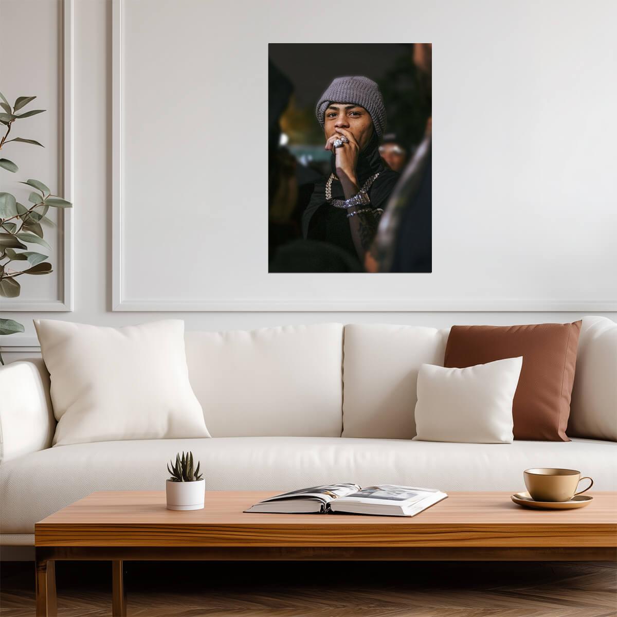 Kay Flock Print | Drill Rapper Poster - Music Poster