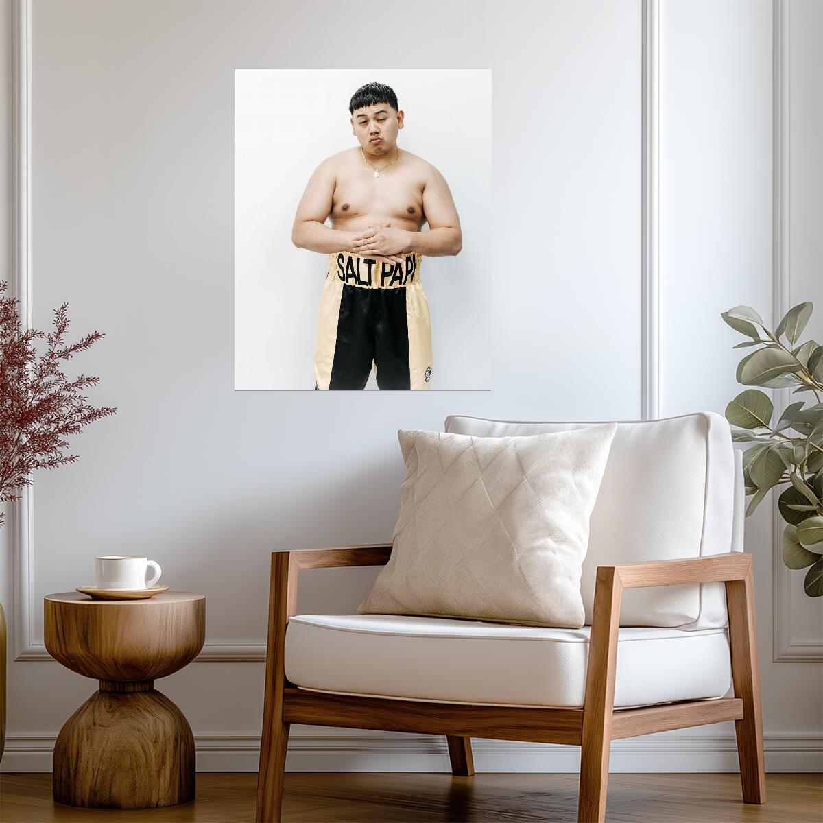 Salt Papi Boxing Shorts Portrait | Influencer Poster | YouTube Boxing Gift - Sports Poster