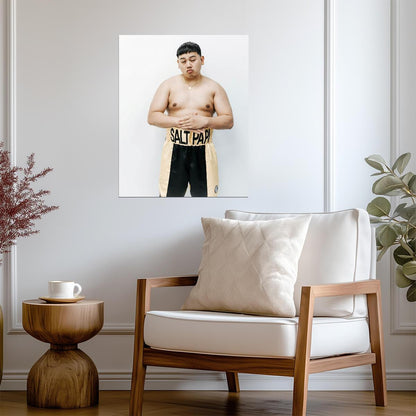 Salt Papi Boxing Shorts Portrait | Influencer Poster | YouTube Boxing Gift - Sports Poster