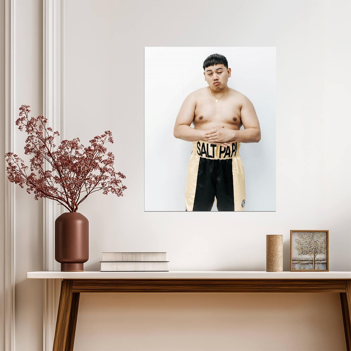 Salt Papi Boxing Shorts Portrait | Influencer Poster | YouTube Boxing Gift - Sports Poster
