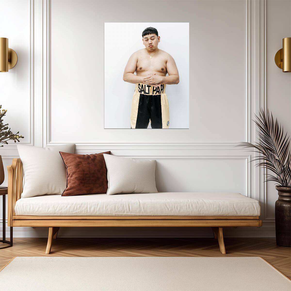 Salt Papi Boxing Shorts Portrait | Influencer Poster | YouTube Boxing Gift - Sports Poster