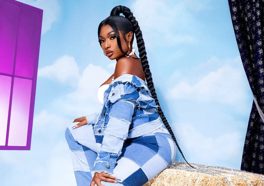 Megan Thee Stallion Patchwork Denim | Photoshoot Poster | Hip Hop Star Wall Art - Music Poster