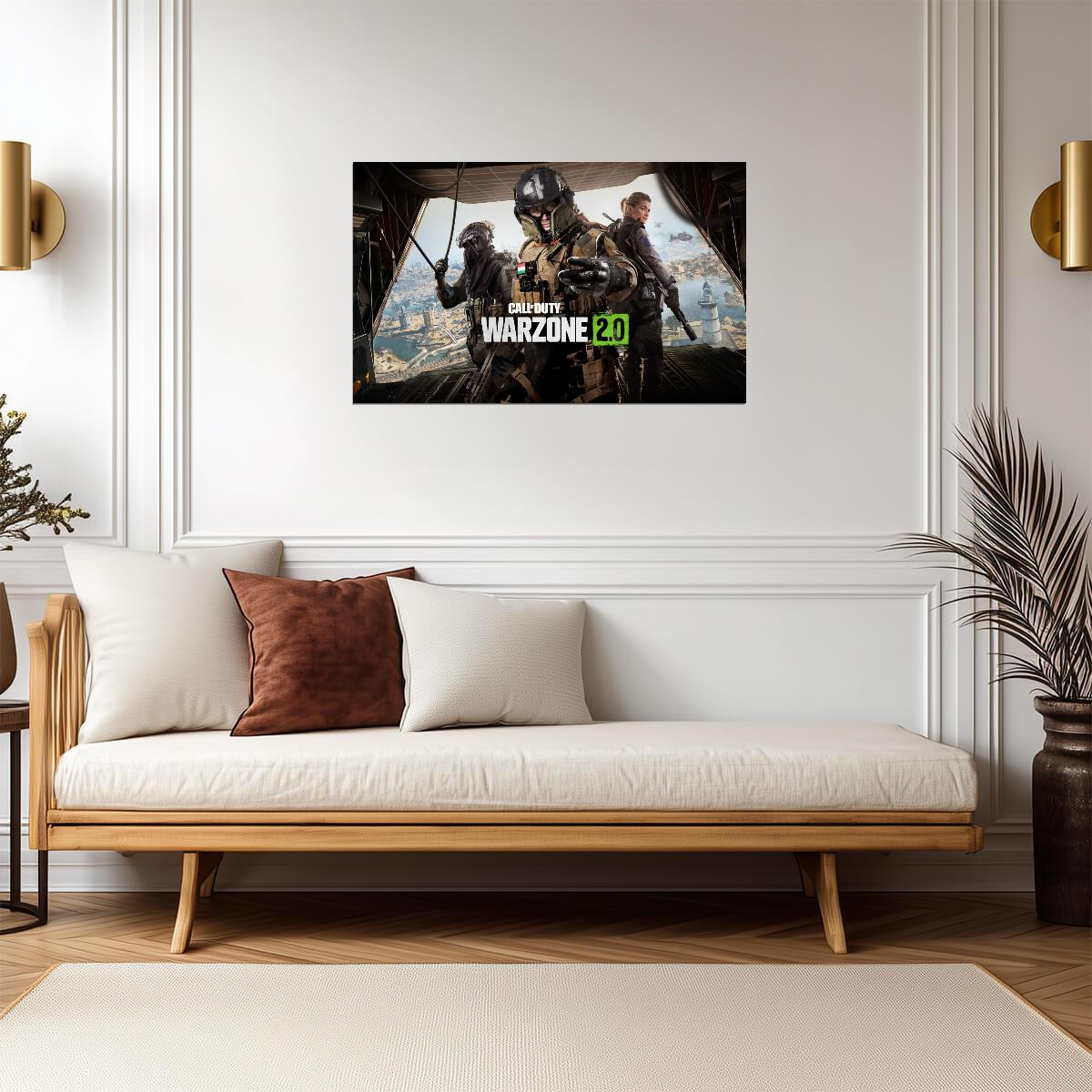 Call of Duty Warzone 2.0 Trio Operators | Battle Royale Promo Poster | FPS Gamer Gift - Video Games Poster