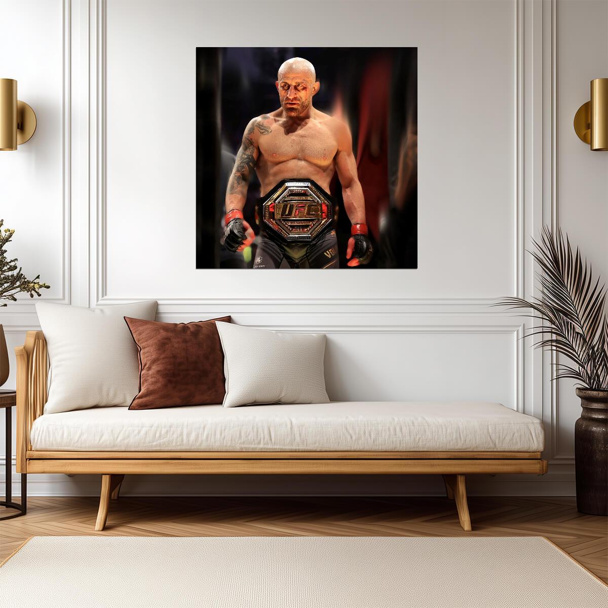 Alexander Volkanovski UFC Champion | MMA Fighter Poster | Combat Sports Legend Art - Sports Poster