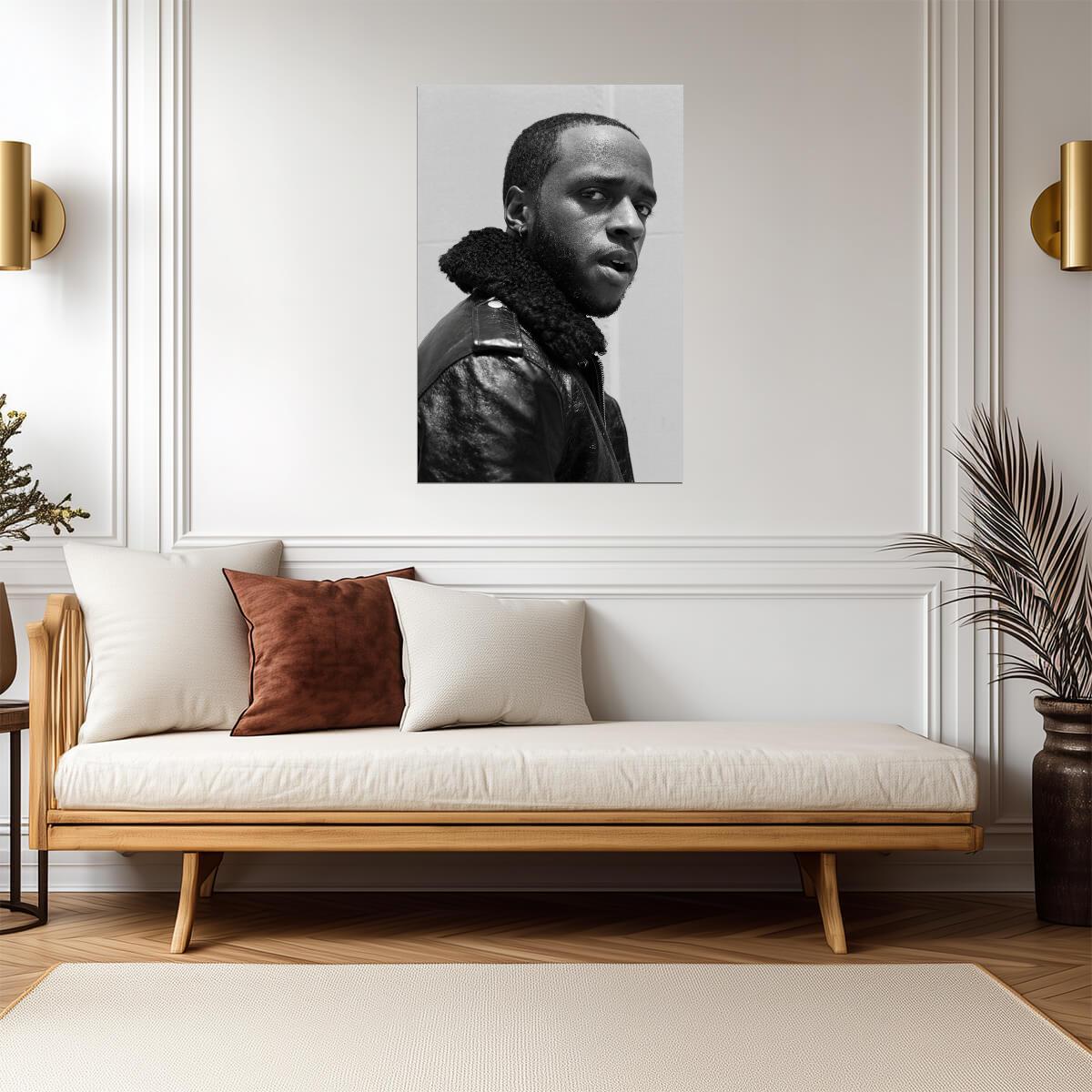 6lack Black and White | Music Poster | Monochrome Portrait - Music Poster