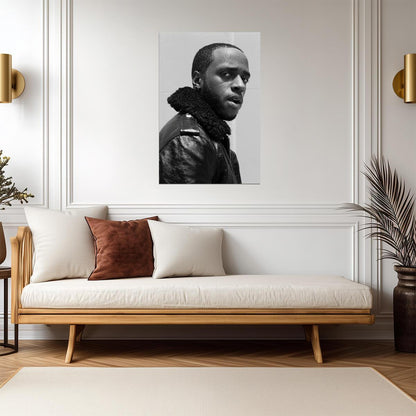 6lack Black and White | Music Poster | Monochrome Portrait - Music Poster