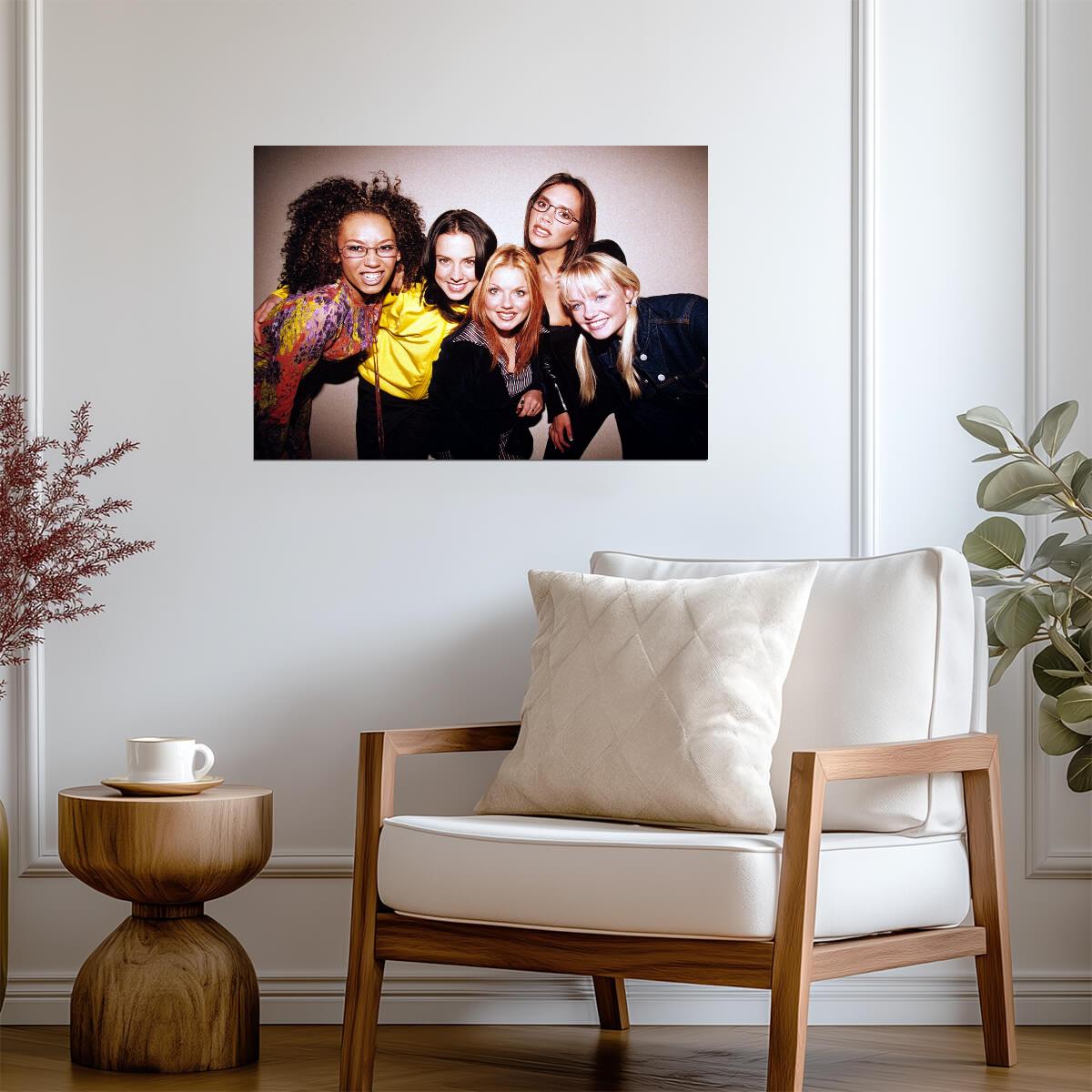 Spice Girls Smiling Group Photo | 90s Fashion Portrait | Pop Music Legend Poster - Music Poster
