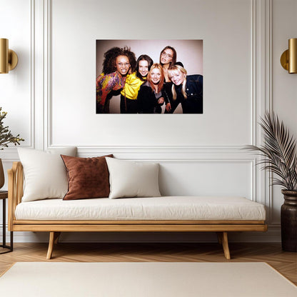 Spice Girls Smiling Group Photo | 90s Fashion Portrait | Pop Music Legend Poster - Music Poster