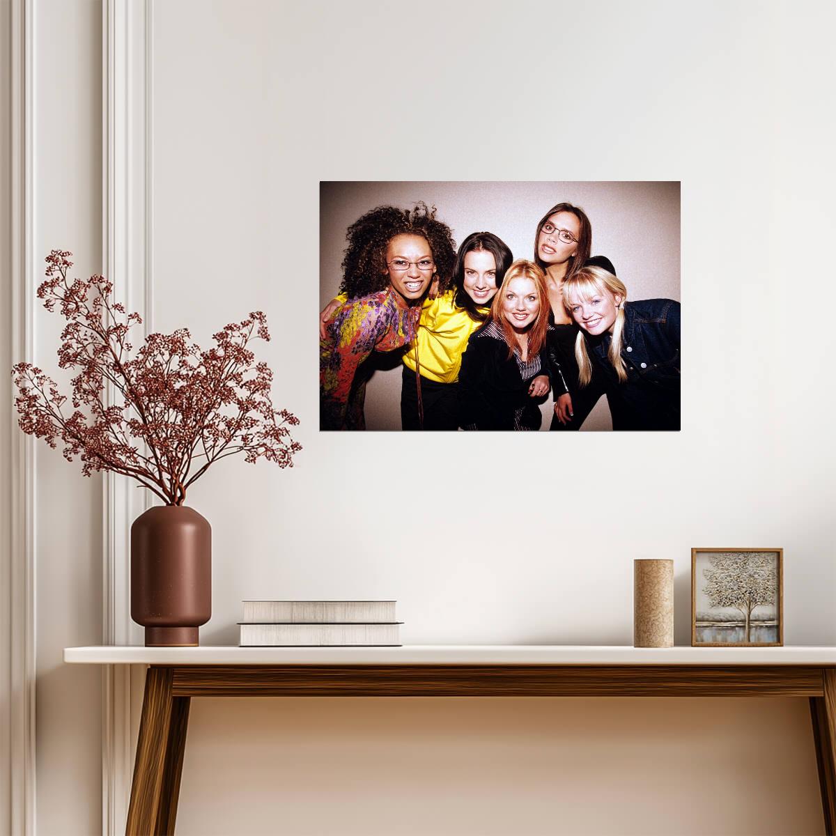 Spice Girls Smiling Group Photo | 90s Fashion Portrait | Pop Music Legend Poster - Music Poster