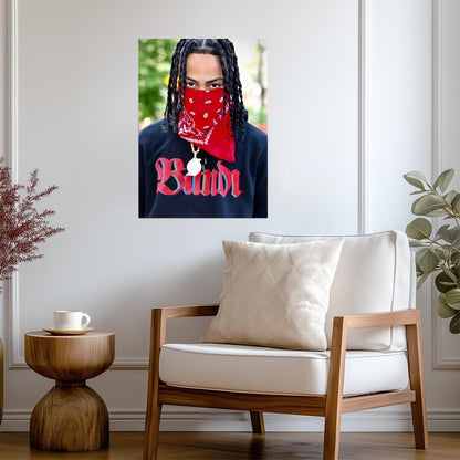 Kay Flock Poster | Hip Hop Music Print - Music Poster