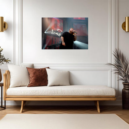 Action Bronson Live Mic | Rap Poster | Concert Performance Photo - Music Poster