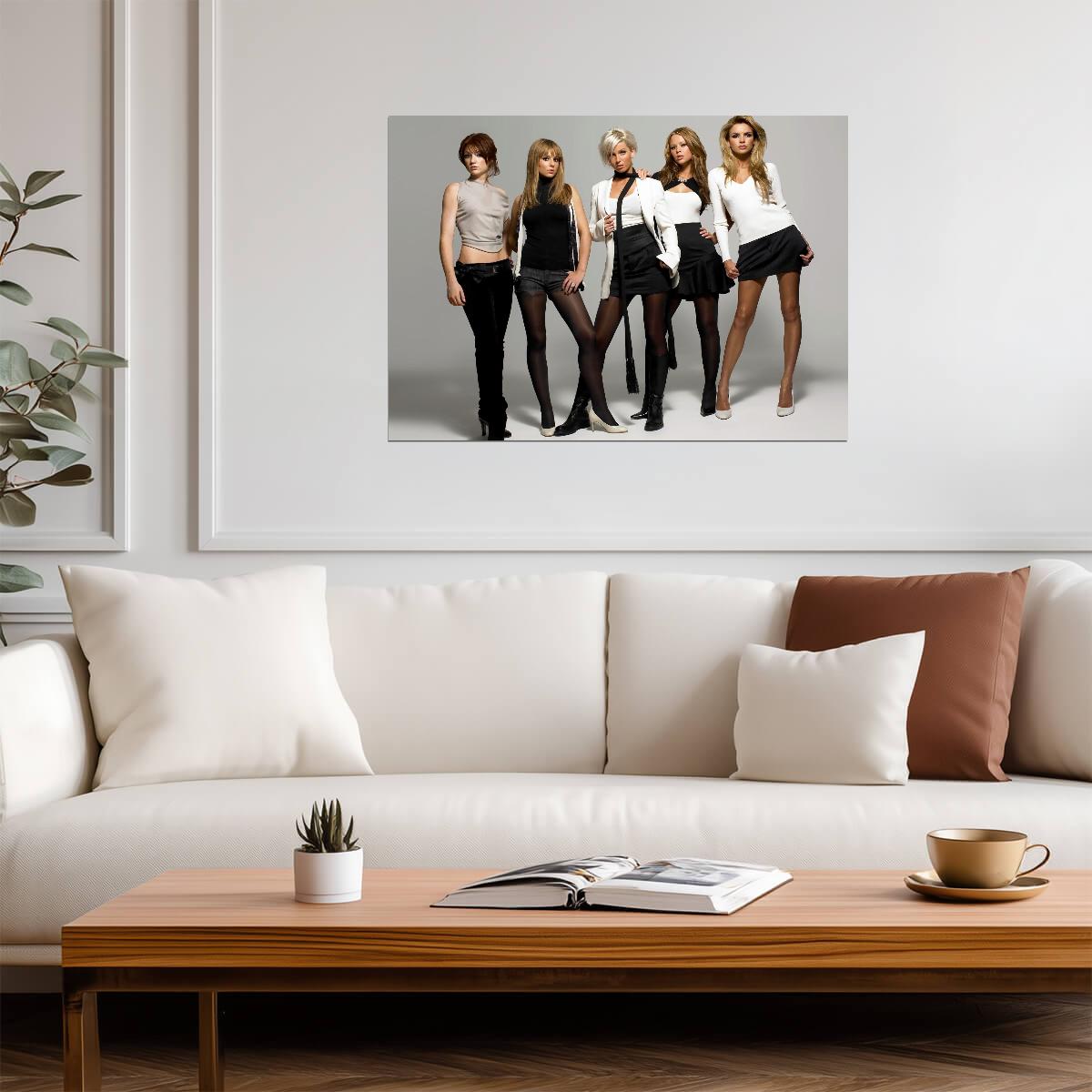 Girls Aloud | Neutral Tone Art | Band Poster - Music Poster