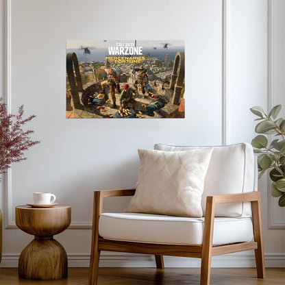 Call of Duty Warzone Season Four | Mercenaries of Fortune Key Art | Gaming Art Print - Video Games Poster
