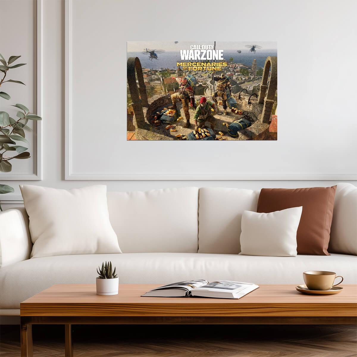 Call of Duty Warzone Season Four | Mercenaries of Fortune Key Art | Gaming Art Print - Video Games Poster