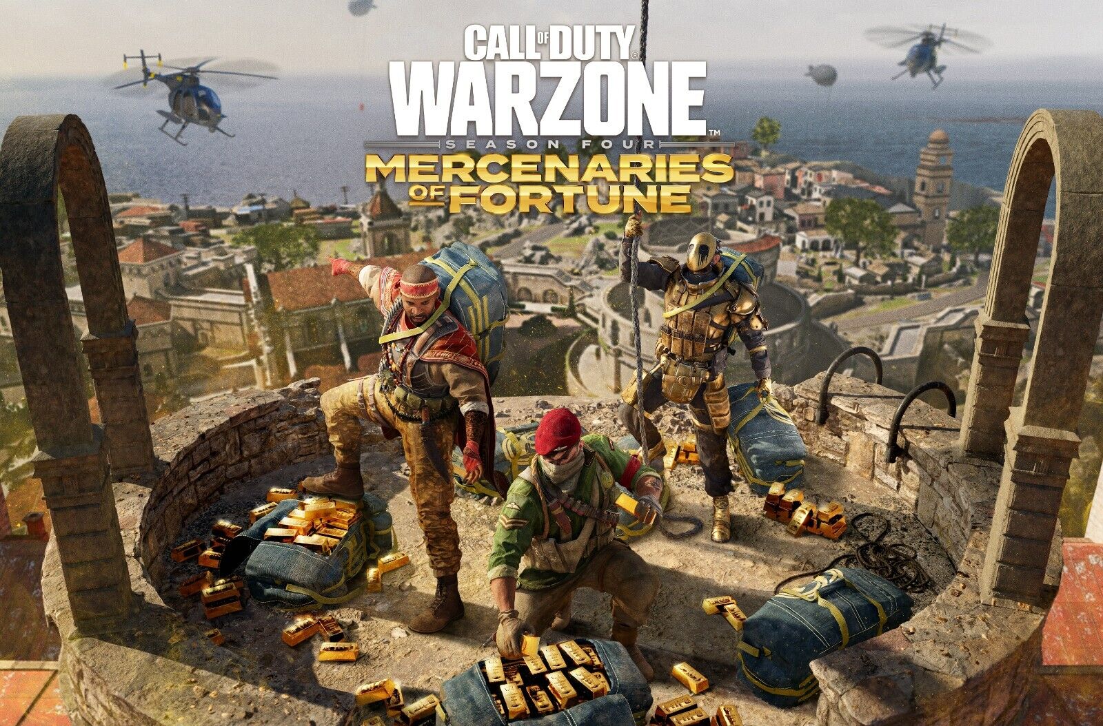 Call of Duty Warzone Season Four | Mercenaries of Fortune Key Art | Gaming Art Print - Video Games Poster