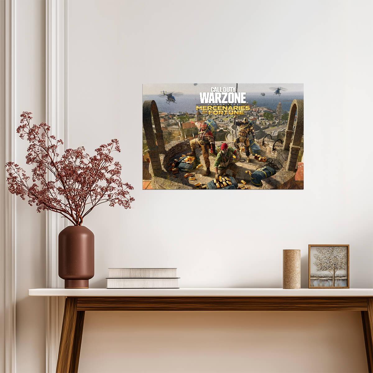 Call of Duty Warzone Season Four | Mercenaries of Fortune Key Art | Gaming Art Print - Video Games Poster