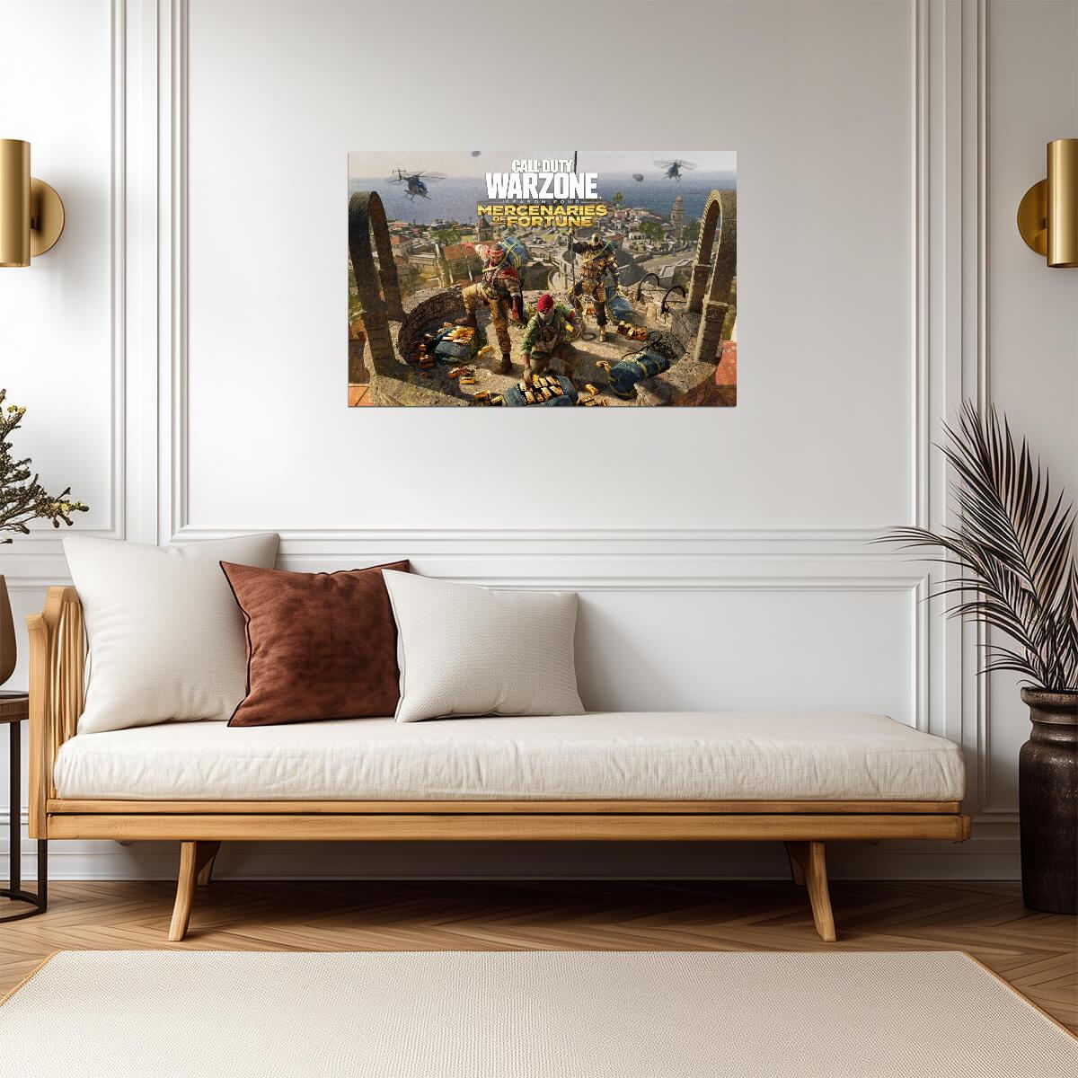 Call of Duty Warzone Season Four | Mercenaries of Fortune Key Art | Gaming Art Print - Video Games Poster