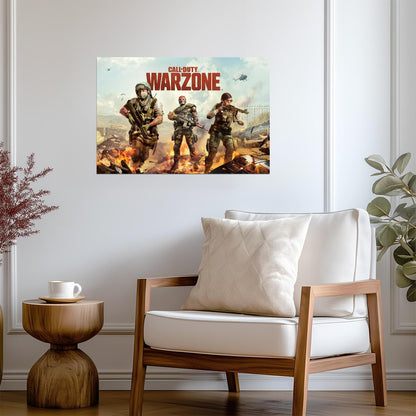 Call of Duty Warzone Operators in Desert | Battle Royale Promo Art | Gamer Wall Art Decor - Video Games Poster