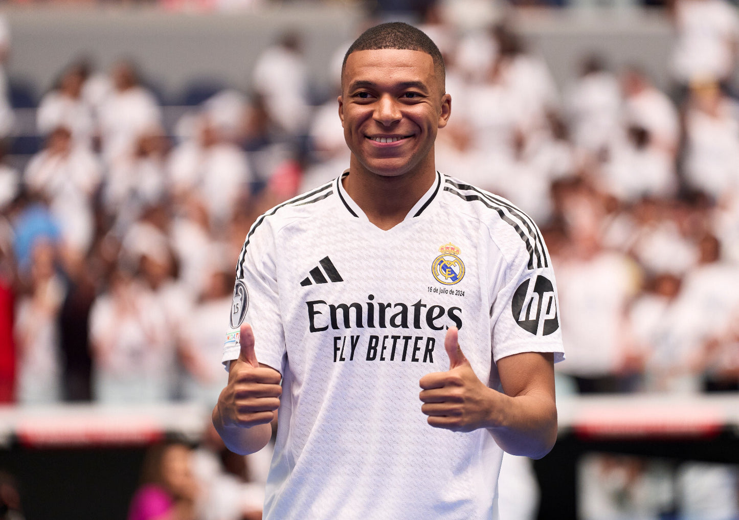 Kylian Mbappé Real Madrid Presentation | Soccer Poster | Football Legend Art - Sports Poster