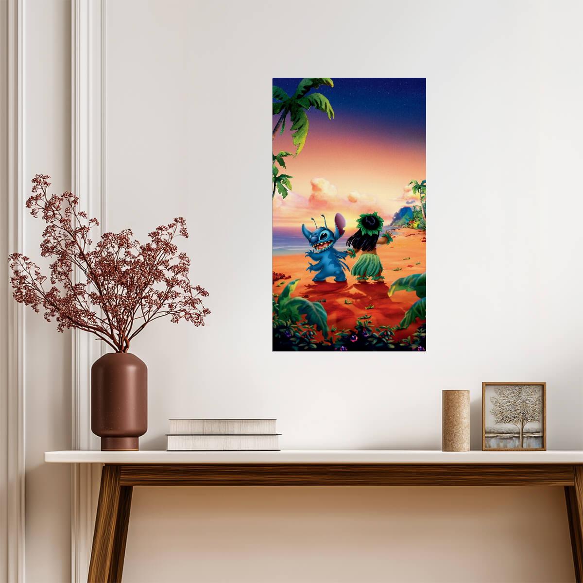 Lilo and Stitch Poster | Disney Cartoon Print - Movies & TV Poster