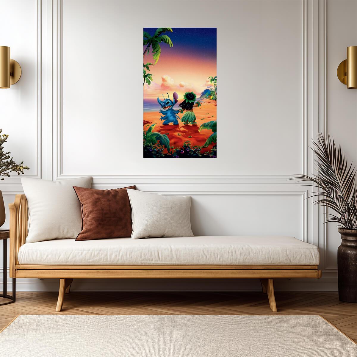 Lilo and Stitch Poster | Disney Cartoon Print - Movies & TV Poster