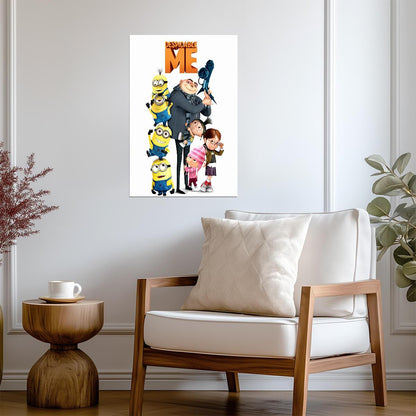 Despicable Me Movie Poster | Gru and the Girls - Movies & TV Poster