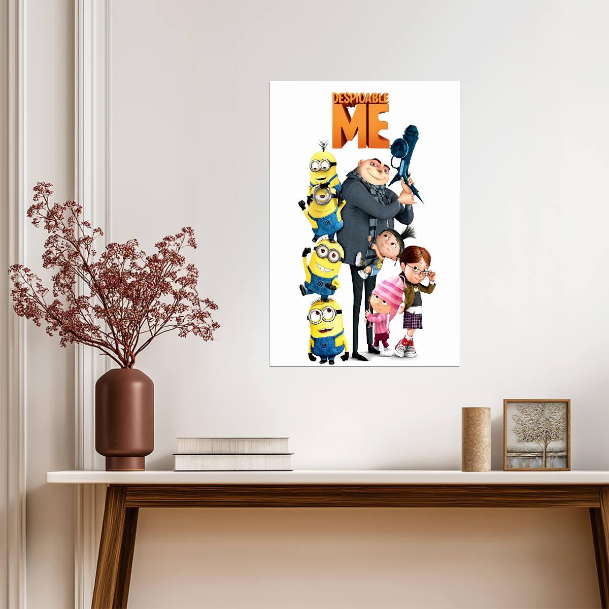 Despicable Me Movie Poster | Gru and the Girls - Movies & TV Poster