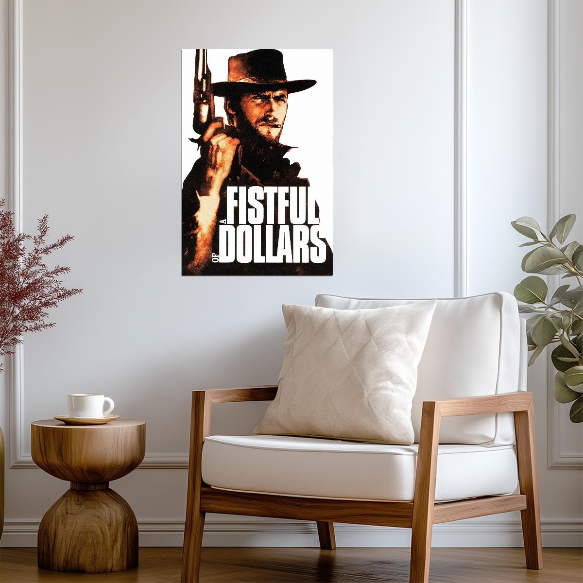 A Fistful of Dollars Poster | Clint Eastwood with a Revolver - Movies & TV Poster