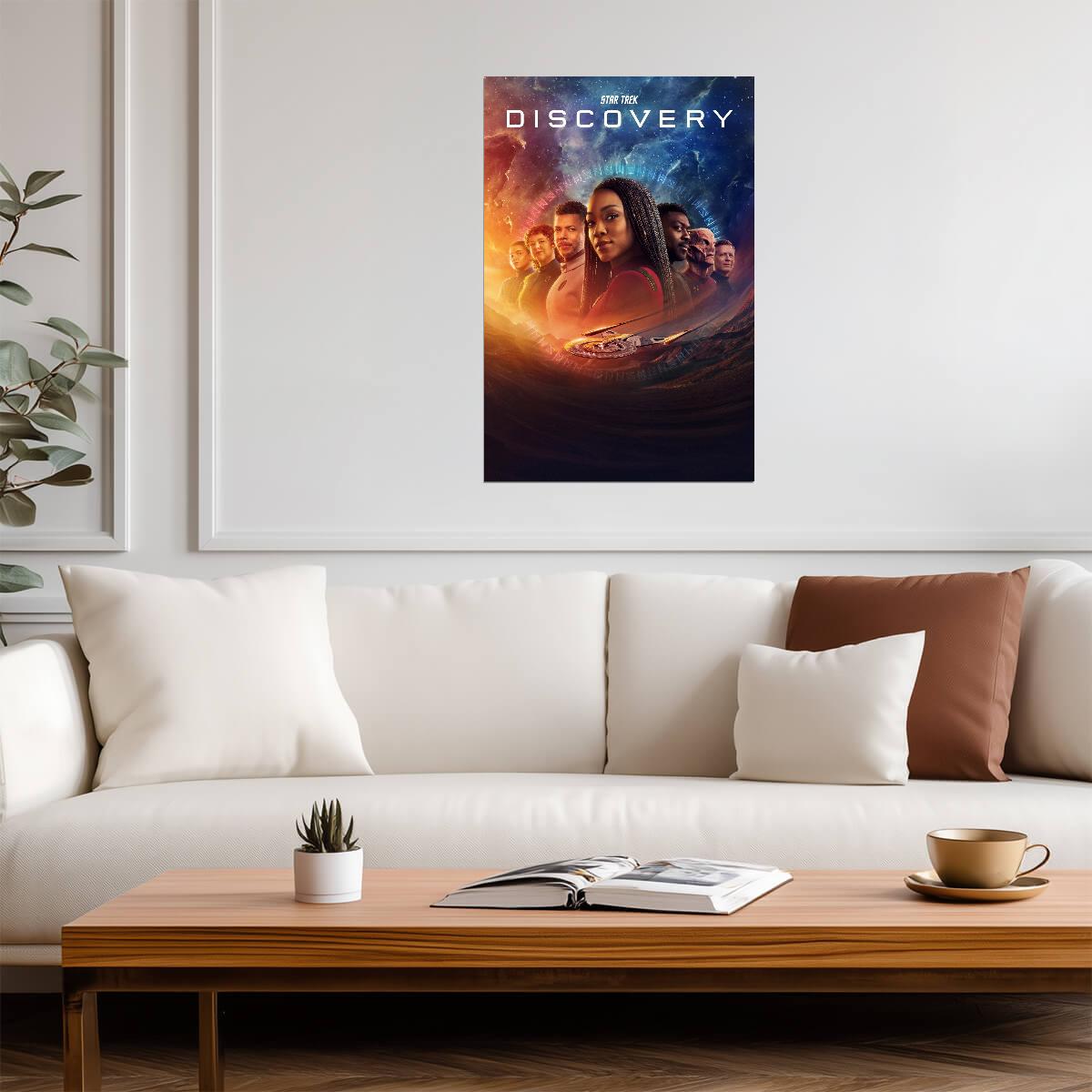 Star Trek Discovery TV Series Poster | Michael Burnham and Crew Montage - Movies & TV Poster