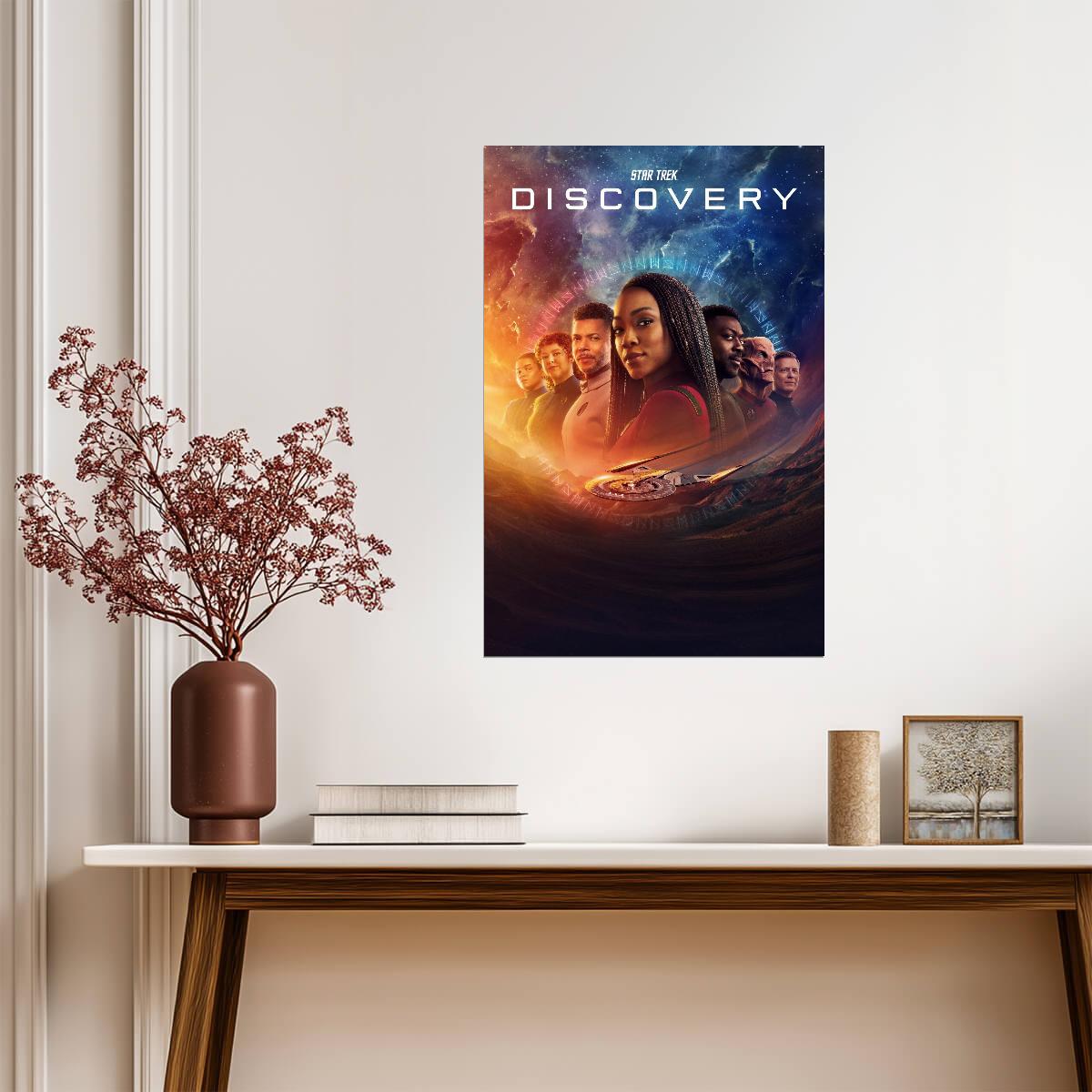 Star Trek Discovery TV Series Poster | Michael Burnham and Crew Montage - Movies & TV Poster