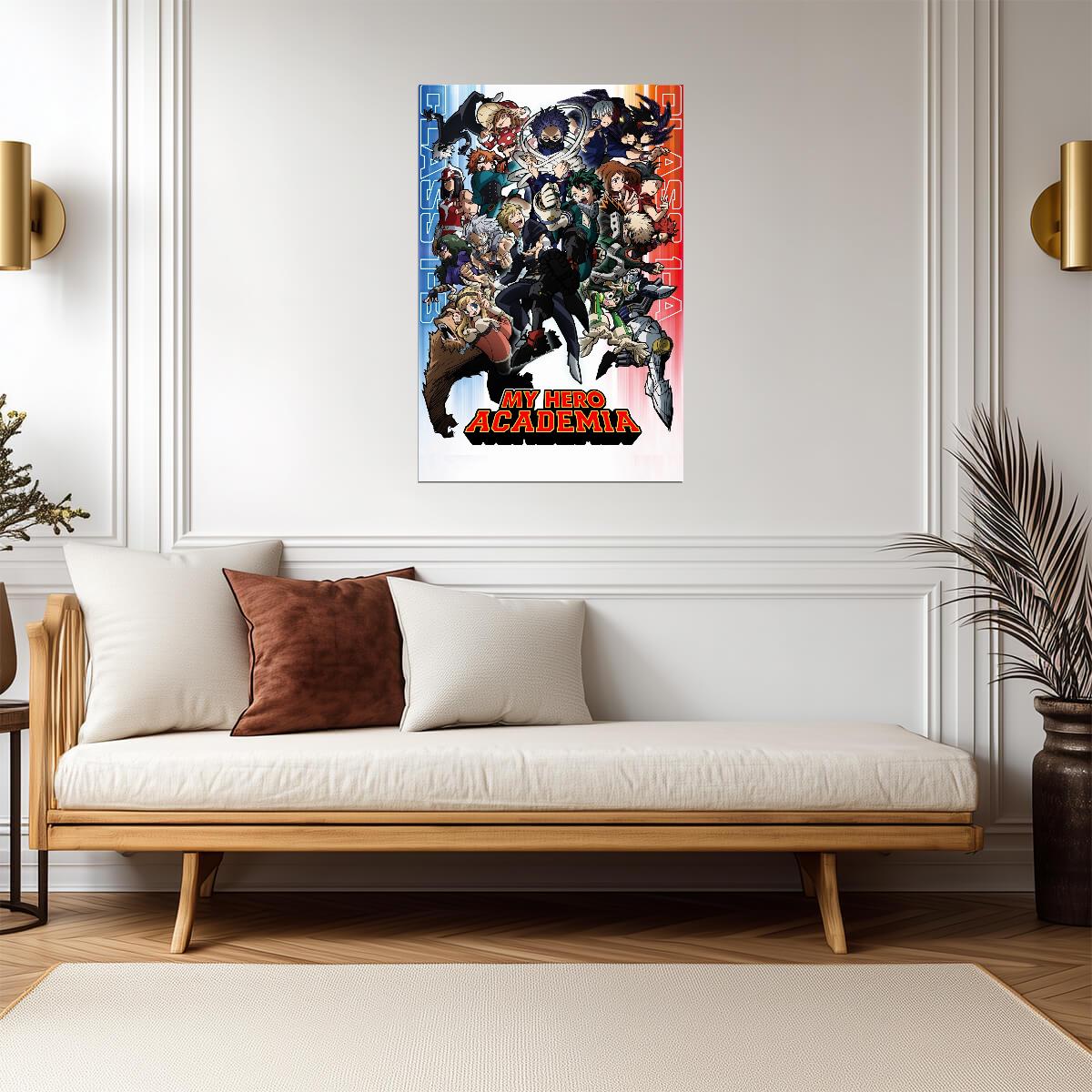 My Hero Academia Anime Poster | Heroes and Villains - Anime Poster