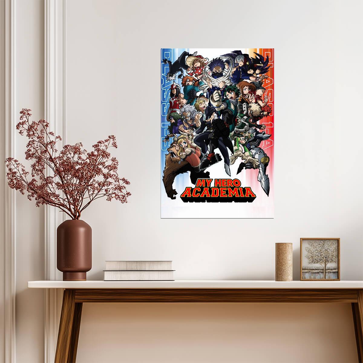 My Hero Academia Anime Poster | Heroes and Villains - Anime Poster