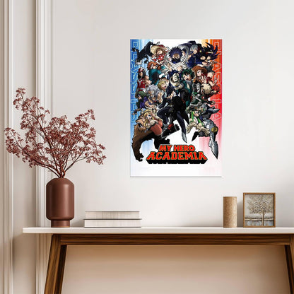 My Hero Academia Anime Poster | Heroes and Villains - Anime Poster