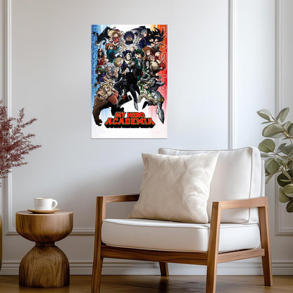 My Hero Academia Anime Poster | Heroes and Villains - Anime Poster
