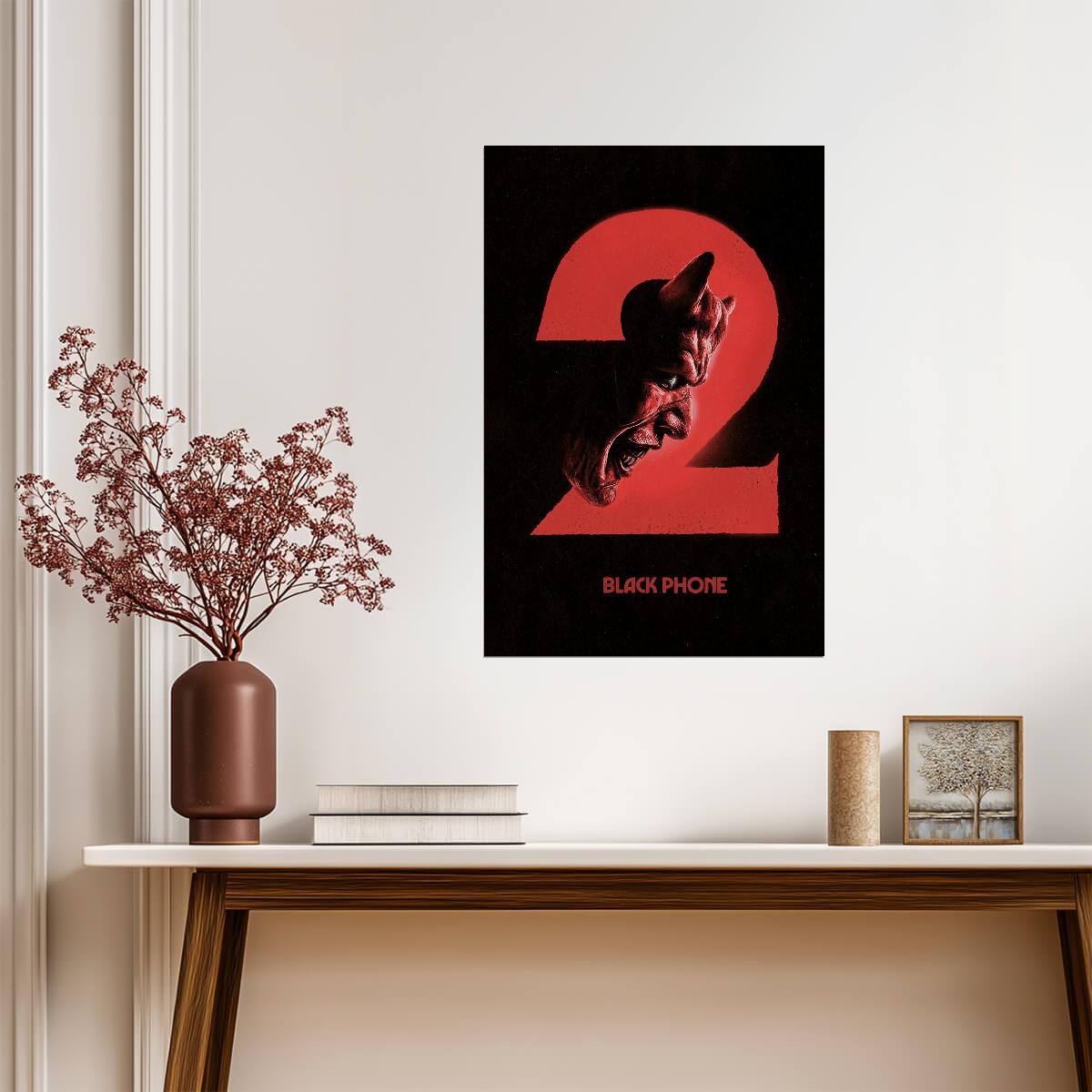 Black Phone 2 Movie Poster | The Grabber Inside the Number Two - Movies & TV Poster