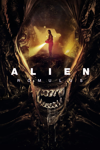 Alien Romulus Movie Poster | Xenomorph Mouth Collage Print - Movies & TV Poster