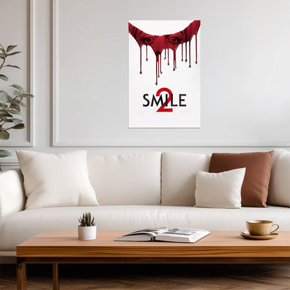 Smile 2 Movie Poster | Bleeding Smile with Eyes - Movies & TV Poster