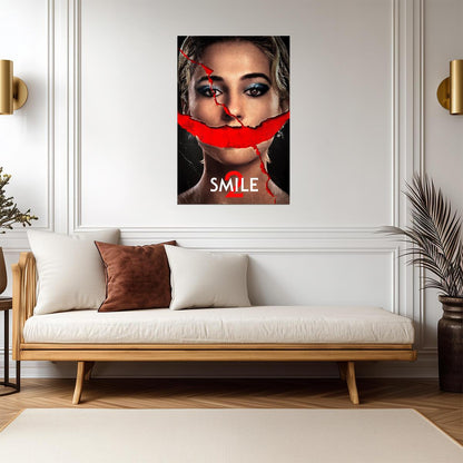 Smile 2 Movie Poster | Torn Face Portrait of Naomi Scott as Skye Riley - Movies & TV Poster
