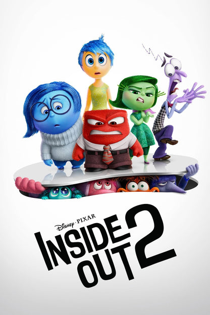 Inside Out 2 Movie Poster | Emotions Peeking through White Paper - Movies & TV Poster