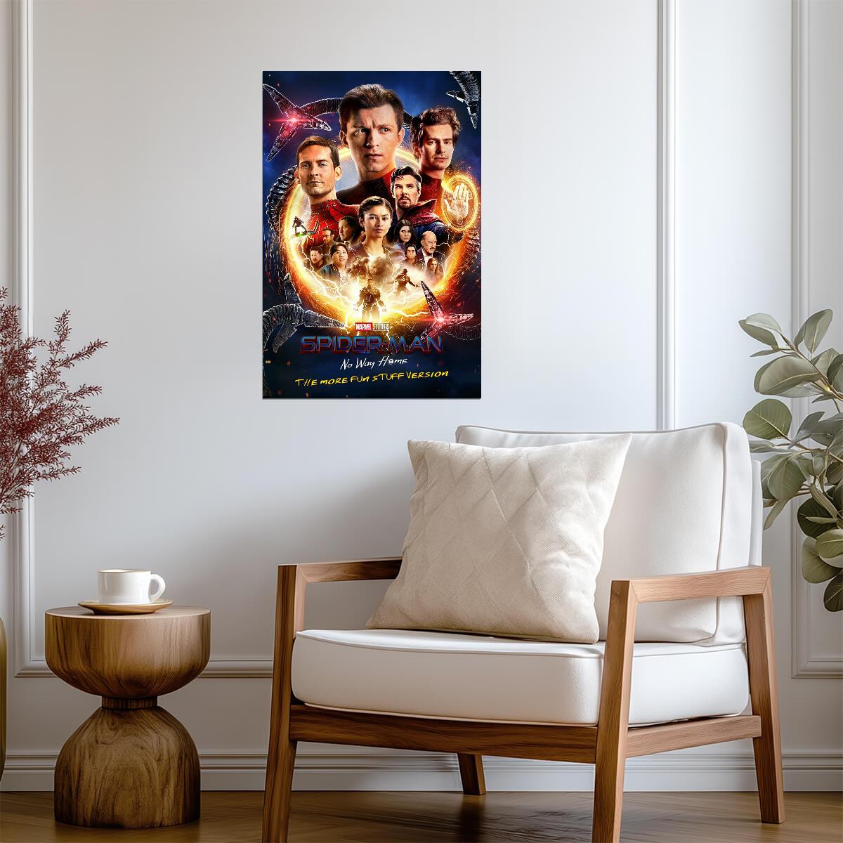 Spider-Man No Way Home Movie Poster | The More Fun Stuff Version Collage - Movies & TV Poster