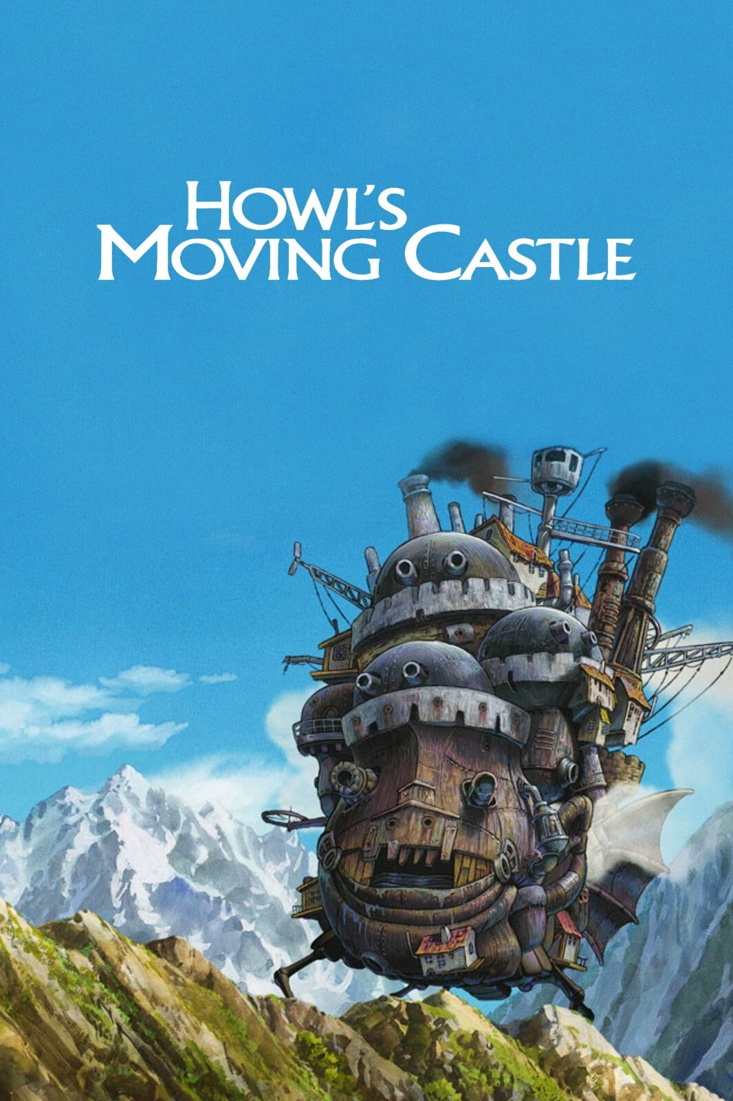 Howl's Moving Castle Movie Poster | Castle Beneath a Blue Sky - Anime Poster