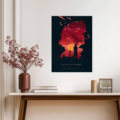 Cowboy Bebop Poster | Spike at Sunset | See You Space Cowboy - Anime Poster
