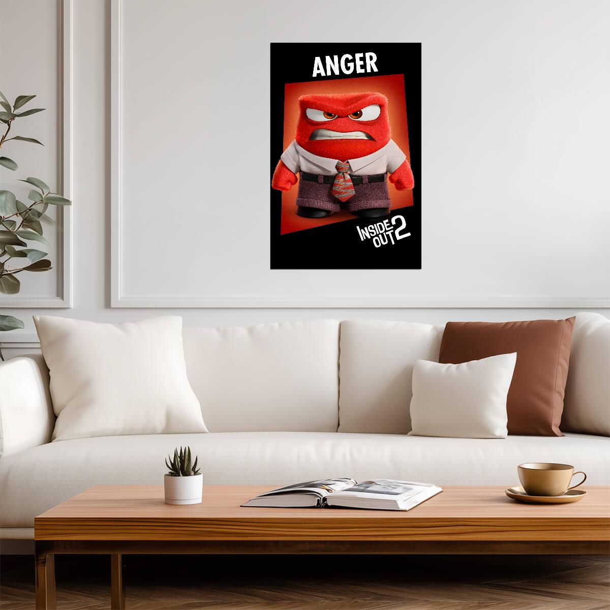 Inside Out 2 Movie Poster | Anger - Movies & TV Poster