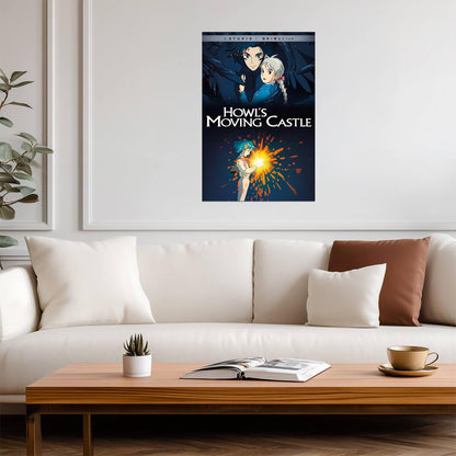 Howl's Moving Castle Movie Poster | Howl, Sophie and Calcifer Collage - Anime Poster