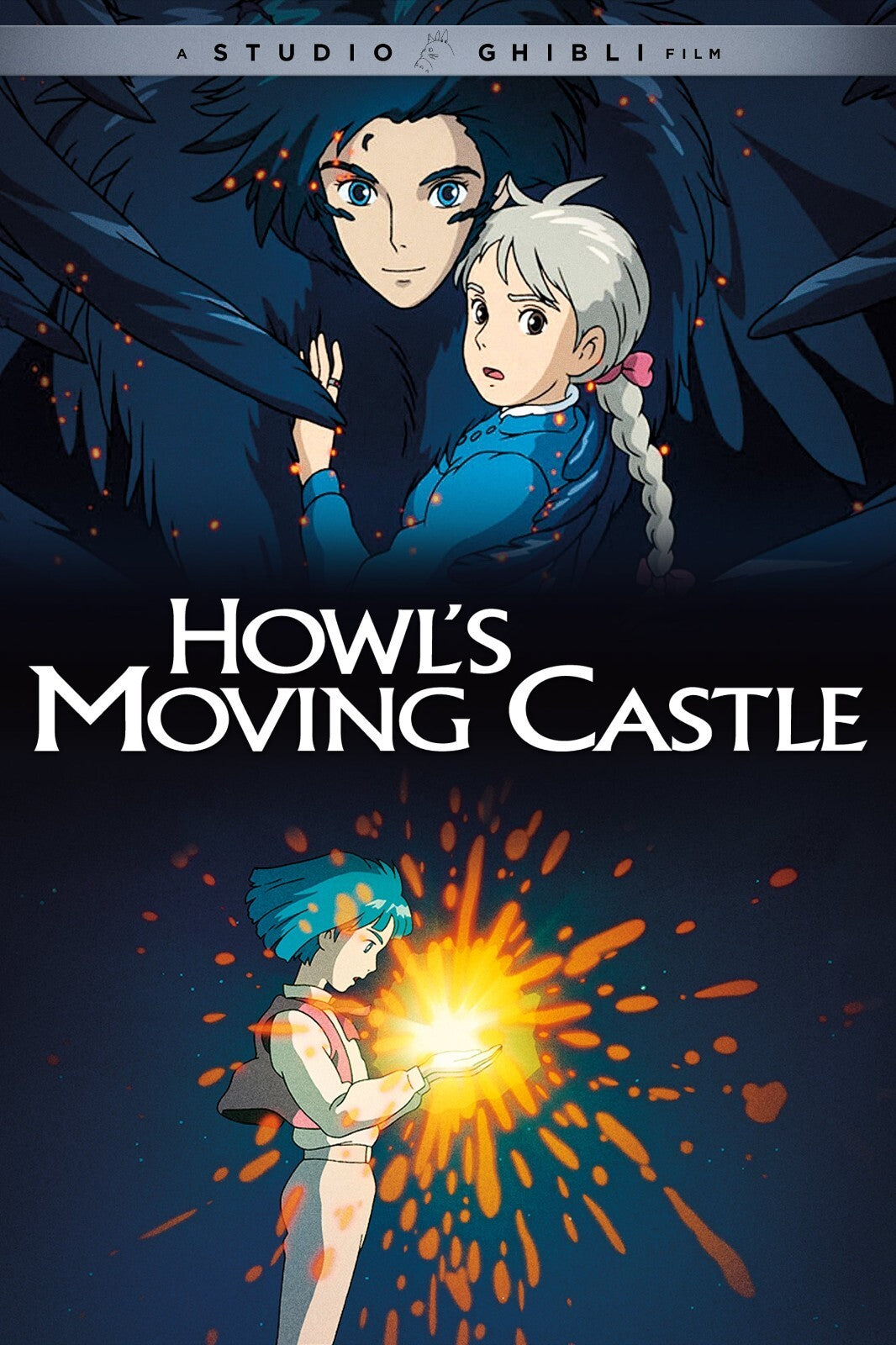 Howl's Moving Castle Movie Poster | Howl, Sophie and Calcifer Collage - Anime Poster