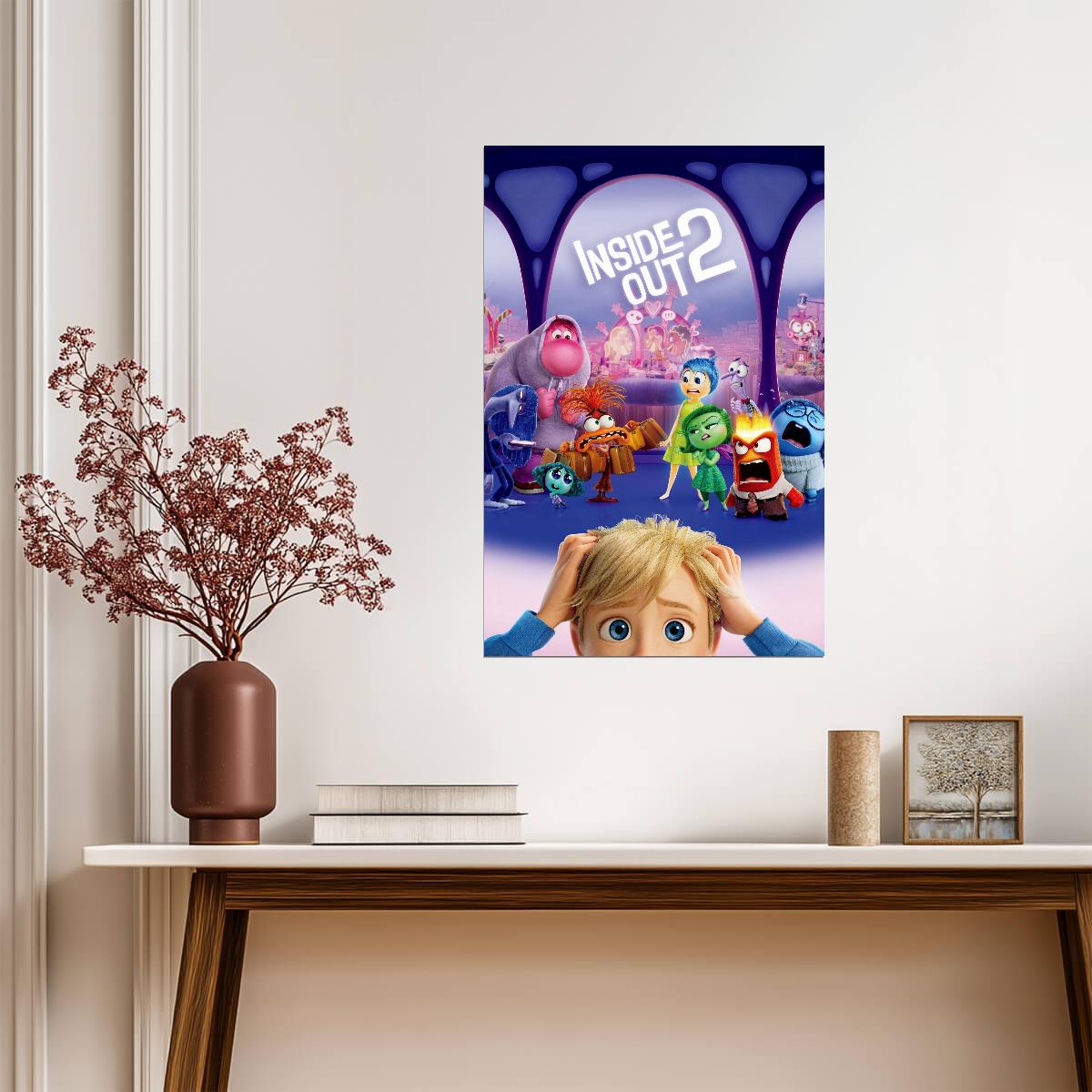 Inside Out 2 Movie Poster | Riley and the Emotions at Headquarters - Movies & TV Poster