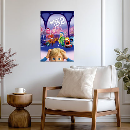 Inside Out 2 Movie Poster | Riley and the Emotions at Headquarters - Movies & TV Poster